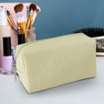 thumbnail image 6 of Striped Grooming Cosmetic Bag, Fashion Daily Matching Makeup Pouch, Girls Handbags Purses，Travel Toiletry Stripe Cosmetic Bag, Large Capacity Beauty Accessory with Stylish Design, 6 of 6
