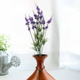 thumbnail image 3 of Muellery Artificial Delphinium Bush Flower PVC Garden Home Decor Artificial Flower Violet TP1A65539, 3 of 7