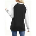 thumbnail image 6 of Busydd T Shirts for Women Casual Versatile Round Neck Tops for Women Trendy Color Block Womens Long Sleeve Tops XL, 6 of 7