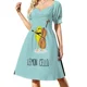 thumbnail image 4 of Vestido sin mangas de cello de limón Vestidos de mujer vestido de noche elegante y chic vestido de noche para invitada de boda, 4 of 8