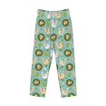 thumbnail image 6 of Uemuo Chicken Laying Eggs Pattern Men's Wide Leg Palazzo Lounge Pants with Pockets Light Weight Loose Comfy Casual Pajama Pants-Large, 6 of 9