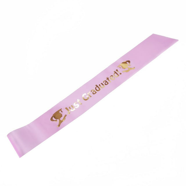 LCXmlly Graduated Satin Graduation Shoulder Strap Waterproof Lightfast Nonfading Tearresistant Hot Stamping Ribbon