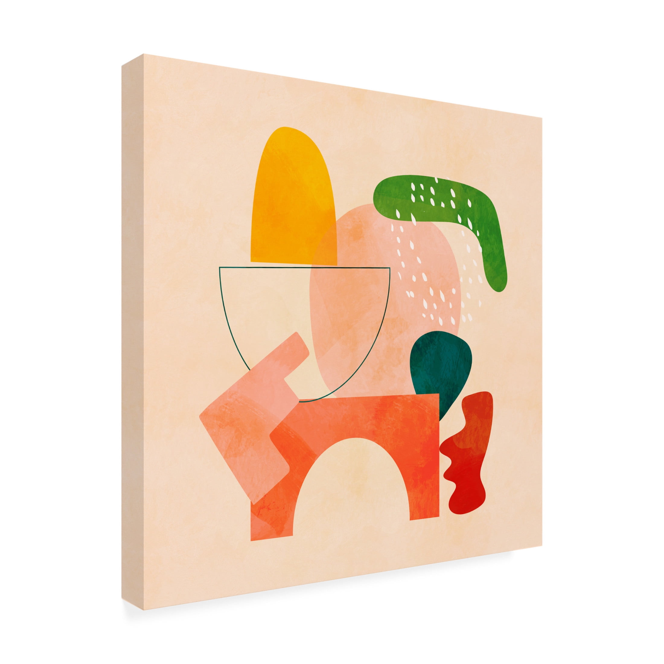 Trademark Fine Art Ana Rut Bre Shapes Play2 Canvas Wall Art