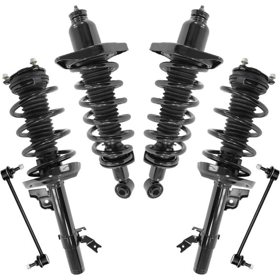 Detroit Axle - AWD 6pc Struts Suspension Kit for 2016-2020 Honda Pilot 4 Front Rear Struts with Coil Spring Assembly 2 Sway Bar End Links 2017 2018 2019 Replacement
