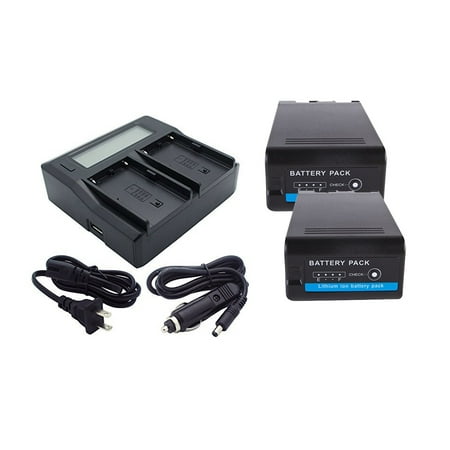Sony PXW-X160 Intelligent Batteries (2 Units) + AC/DC Dual Travel Charger