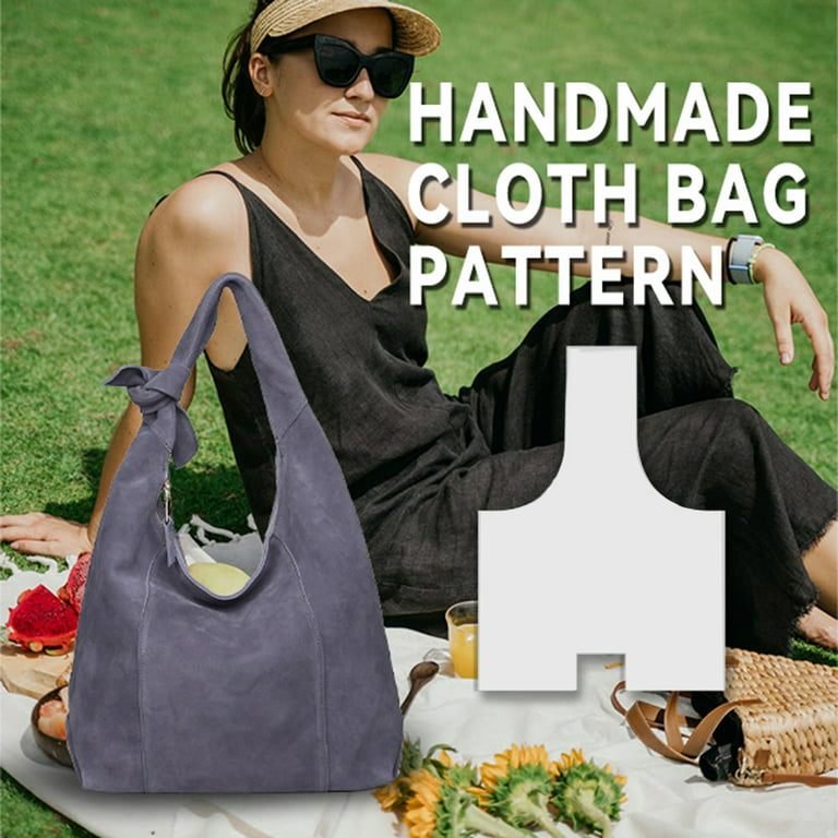 Handmade Hobo Bag Pattern Template Vintage Hobo Handbag Sewing Ruler New 