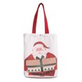 thumbnail image 1 of Bolso de mano de lona navideño Bolso de tela de gran capacidad Bolsos de hombro casuales portátiles reutilizables Accesorios para regalos para estudiantes Inevent HA009288-00, 1 of 6