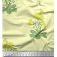thumbnail image 1 of Soimoi Poly Georgette Fabric Leaves & Floral Block Decor Fabric Printed Yard 42 Inch Wide, 1 of 3