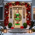 thumbnail image 6 of PALIFEUR Christmas Wreaths for Front Door, 35"x73" Christmas Wreath with Xmas Snowman, Red Poinsettias Christmas Wreath, Christmas Door Wreath for Indoor Outdoor Decoration, 6 of 6