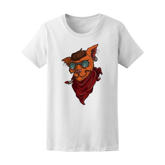 Cool Vintage Painter Cat Tee Women's -Image by Shutterstock
