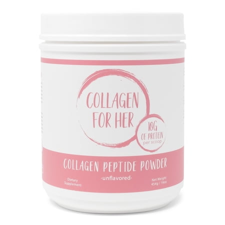 Collagen For Her: Unflavored Collagen Peptides Powder for Women (41 Servings)