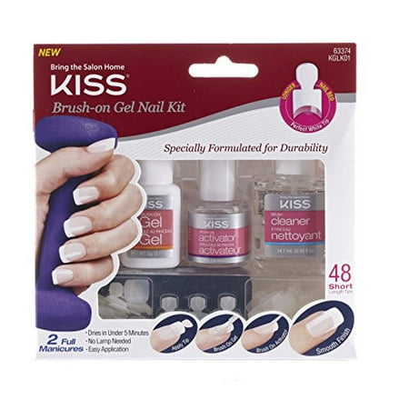 KISS Brush-on Gel Kit (Best Nail Tips For Gel Nails)