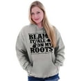 thumbnail image 3 of Blame It On My Roots Country Music Unisex Plus Fleece Graphic Hoodie Brisco Brands 4X, 3 of 5