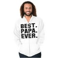 thumbnail image 5 of Best Papa Ever World's Coolest Dad Zip Hoodie Sweatshirt Men Brisco Brands M, 5 of 6