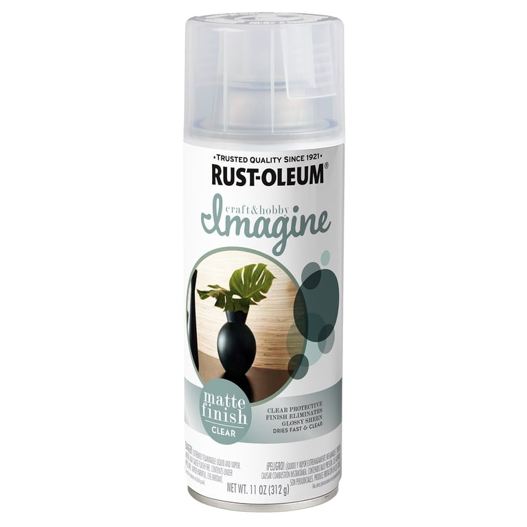 4 Pack, Clear, Rust-Oleum Craft & Hobby Matte Imagine Top Coat