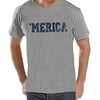 Custom Party Shop Men's Merica 4th of July Grey T-shirt