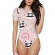 thumbnail image 1 of Balery Cute Cartoon Panda Body de cuello redondo de manga corta para mujer Tops de manga corta Tops básicos-XX-Large, 1 of 7