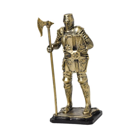 Maytalsory Home Decor Vintage Sculpture Knight Figure For Living workmanship and details,great Room Styling Desktop Figurine Cool Shape