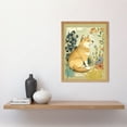 thumbnail image 2 of Shiba Inu Dog in Flower Field Modern Pastel Watercolour Illustration Art Print Framed Poster Wall Decor 12x16 inch, 2 of 5