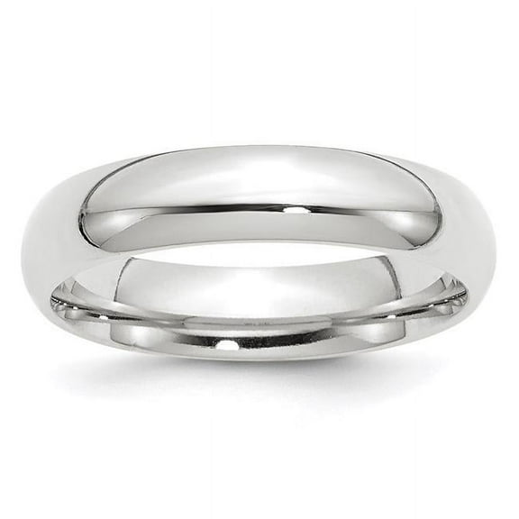 Primal Gold 14 Karat White Gold 5mm Comfort Fit Band Size 8.5