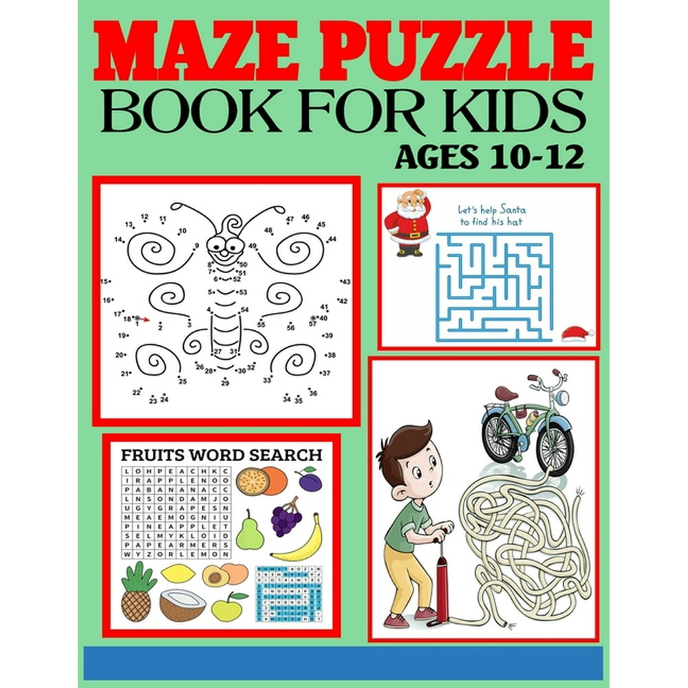 Maze Puzzle Book for Kids Ages 1012 The Amazing Big Mazes Puzzle