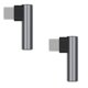 thumbnail image 1 of Paquete de 2 adaptadores de auriculares de audio USB C a 3,5 mm, adaptador tipo C a conector auxiliar Dongle de ángulo recto con chip DAC, 1 of 5