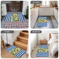 thumbnail image 6 of Blue Stripes Lemon Door Mat Indoor Outdoor, Spring Fruit Flowers Leaves Line Non Slip Welcome Mat with Rubber Backing, Absorbent Fabric Front Door Mats Entryway Rug for Home Patio Entrance 20"x31.5", 6 of 9