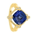 thumbnail image 4 of AoneJewelry Sapphire and Diamond Ring 2.85 Carat In 10K Solid Rose, White & Yellow Gold, 4 of 5