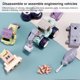 thumbnail image 4 of Niños Ingeniería Vehículos de construcción Modelo de camión de juguete desmontable Regalo portátil de aprendizaje temprano FleinngHoz JD709735744, 4 of 5