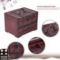 thumbnail image 3 of 1pc Classical Wooden Jewelery Gift Storage Box Case Holder Chest Organizer With Mirror, 3 of 14