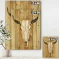 thumbnail image 3 of Designart 'His southwest bones' Gold Wildlife Print on Natural Pine Wood, 3 of 3