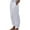 White1, variant on Timegrad Cotton Linen Pants for Women Straight Leg Elastic Waist Lightweight Trousers Fall Casual Loose Pants