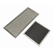 Microwave Grease & Charcoal Filter Set Compatible With Whirlpool Model Numbers YMH1141XMQ1, YMH1141XMQ2, YMH1141XMQ3