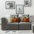 thumbnail image 2 of Happy Halloween Decorative Throw Pillow Covers  Trick or Treat Pumpkin Truck Porch Patio Outdoor Pillowcase, Jack O Lantern Bat Spider Fall Holiday Cushion Case Home Decor, 2 of 7