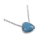 thumbnail image 2 of Collar para Mujer de Cuarzo LuckyLy, Acero Inoxidable con Dije de Piedra Natural, Modelo Aline azul acero UNITALLA, 2 of 7