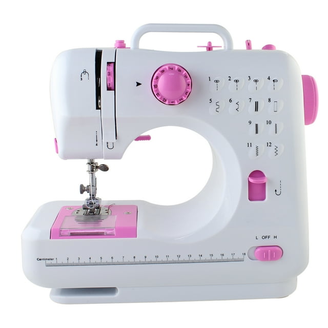 Machine à Coudre Portable pour Artisanat et Raccommodage avec 12 Étoles Intégrées pour Cadeau Débutant
