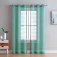thumbnail image 3 of Better Homes & Gardens Clipped Pom Pom Window Curtain Panel, Set of 2, 3 of 5