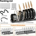 thumbnail image 5 of ORDORA Pots and Pans Organizer Rack, Expandable 11.71-22.85 Inch Pot Rack Under Cabinet, 10+ Adjustable Dividers Storage Pan Organizer Rack for Cookie Sheets, 5 of 8