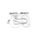 thumbnail image 1 of Minnieouse Bolso impermeable hecho a mano Base inferior superficie antideslizante bolso correa de hombro hebilla de Metal estable bolsa que hace piezas Mochilas Plata Minnieouse AP011844-05, 1 of 6