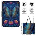 thumbnail image 2 of Ornate Butterfly Cosmic Floral Art Outdoor Picnic Blanket, Foldable Waterproof Beach Mat, Portable Beach Blanket for Beach Camping, Hiking, Family Concerts, 2 of 8