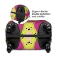 thumbnail image 4 of Xecao Pink Green Avocado print Elastic Luggage Cover, with double-sided print , is perfect for travel, business, and daily use, 4 of 9