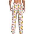 thumbnail image 3 of Goofa Flamingo And Pineapple Pattern Printed Soft Pajama Pants for Men, Wide Leg Comfy Casual Lounge Yoga Pants-Small, 3 of 9
