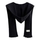 thumbnail image 3 of Bufanda con capucha, gorro suave, pasamontañas de invierno para caminar, acampar y patinar. negro, 3 of 9
