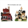 thumbnail image 3 of Cute Mini Resin House Miniature House Fairy Garden Landscape Home Garden Decoration Resin Crafts 4 Styles Color Random, 3 of 4