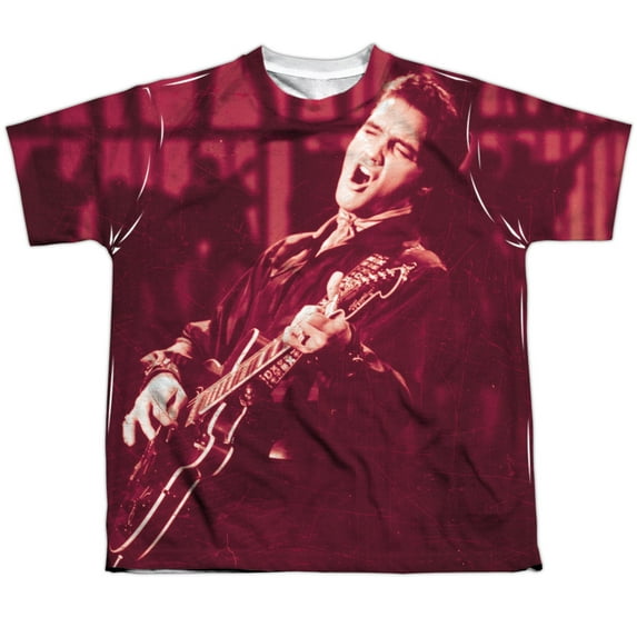 Elvis Presley - Scratched 68 - Youth Short Sleeve Shirt - Medium