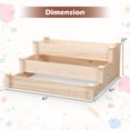 thumbnail image 4 of Spaco 3-Tier Fir Wood Raised Garden Bed, Outdoor Elevated Planter Box Stand for Patio, Lawn, Yard, Balcony, Brown, 4 of 9