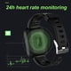 thumbnail image 2 of Reloj deportivo, D13 negro de 1,3 pulgadas con carga USB, reloj deportivo con frecuencia cardíaca, pulsera inteligente de grado profesional, 2 of 14