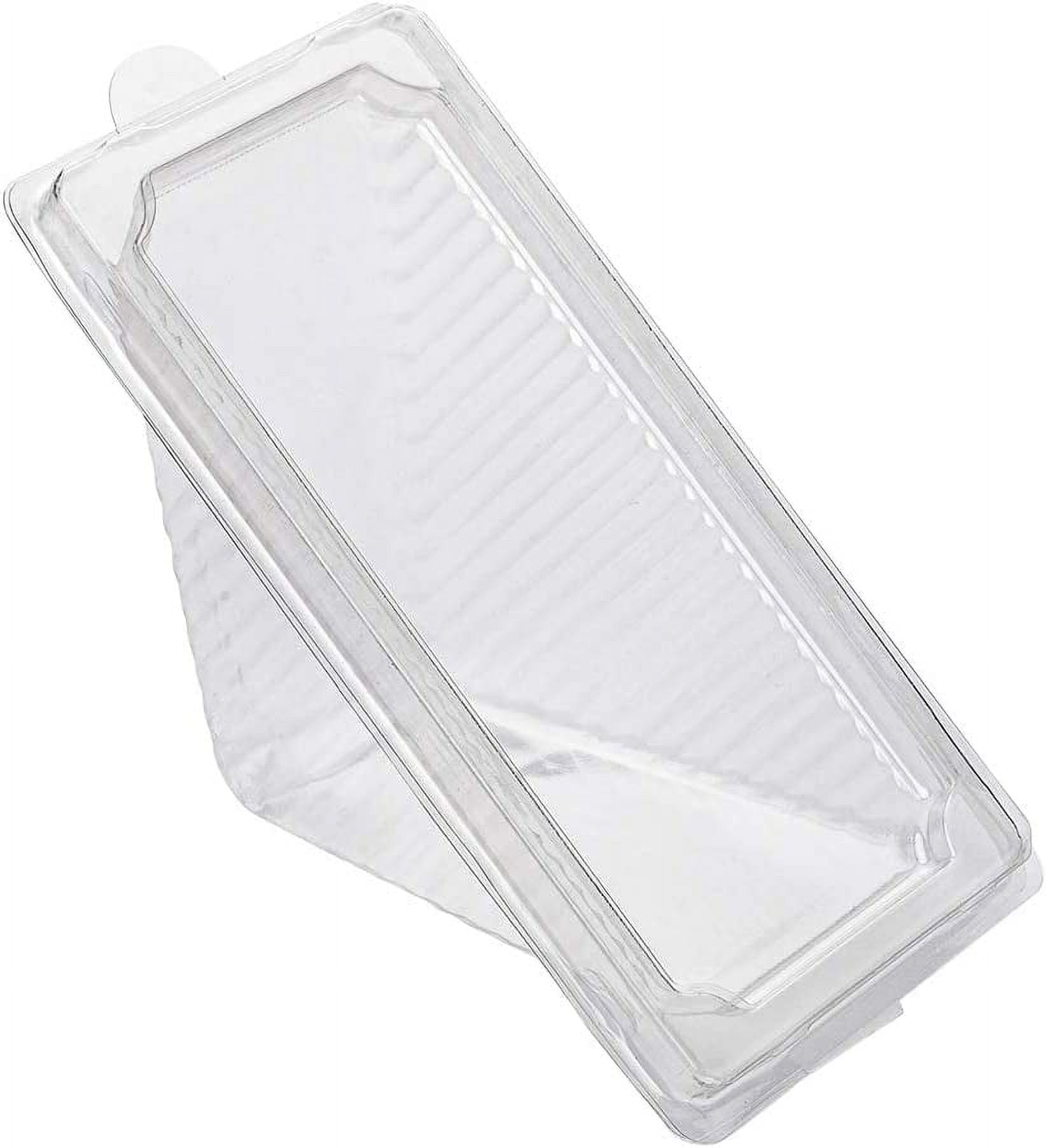 Safe-T-Fresh® Clear Plastic Hinged Sandwich Container - 7 5/16L x