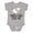 AC-Heather Grey, variant on Nonna and Papa Grandchild Lamb Boys or Girls Baby Bodysuit