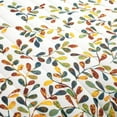 thumbnail image 4 of Lush Decor 100% Polyester Boho Botanical Leaf Reversible Quilt Turquoise/Tangerine 3Pc Set King, 4 of 8